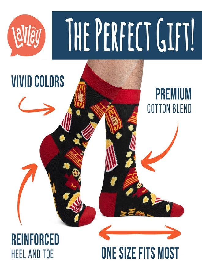 Lavley Do Not Disturb I'm Watching Movies Socks - Funny Gift for Movie Lovers and Film Buffs - Unisex for Men, Women, & Teens - Image 2